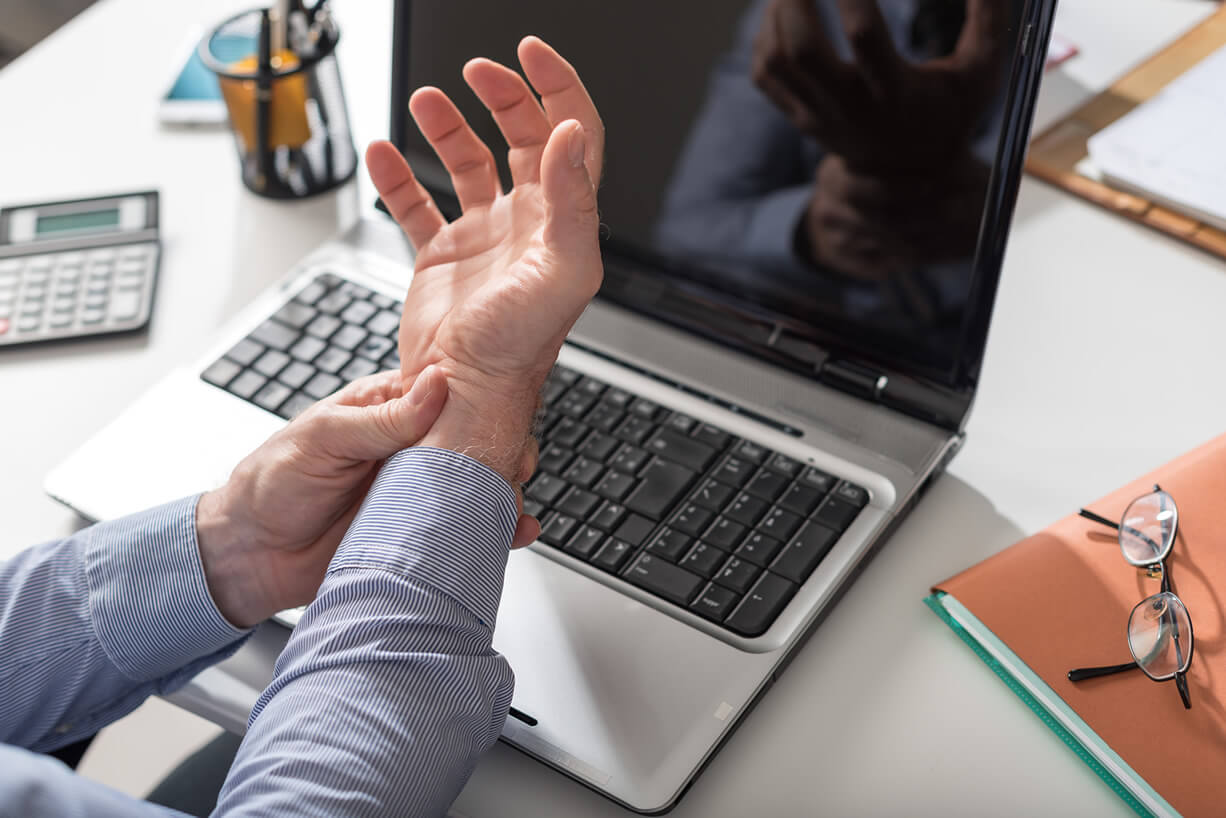 Carpal Tunnel Syndrome (wrist) and Cubital Tunnel Syndrome (elbow) can cause pain, tingling, numbness, and/or muscle weakness affecting upper extremity function.